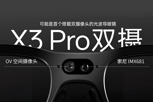 雷鸟X3 Pro：首个搭载双摄像头的光波导眼镜发布！
